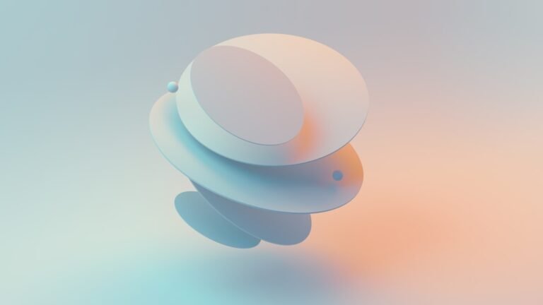Colorful abstract 3D product render created using Midjourney prompts
