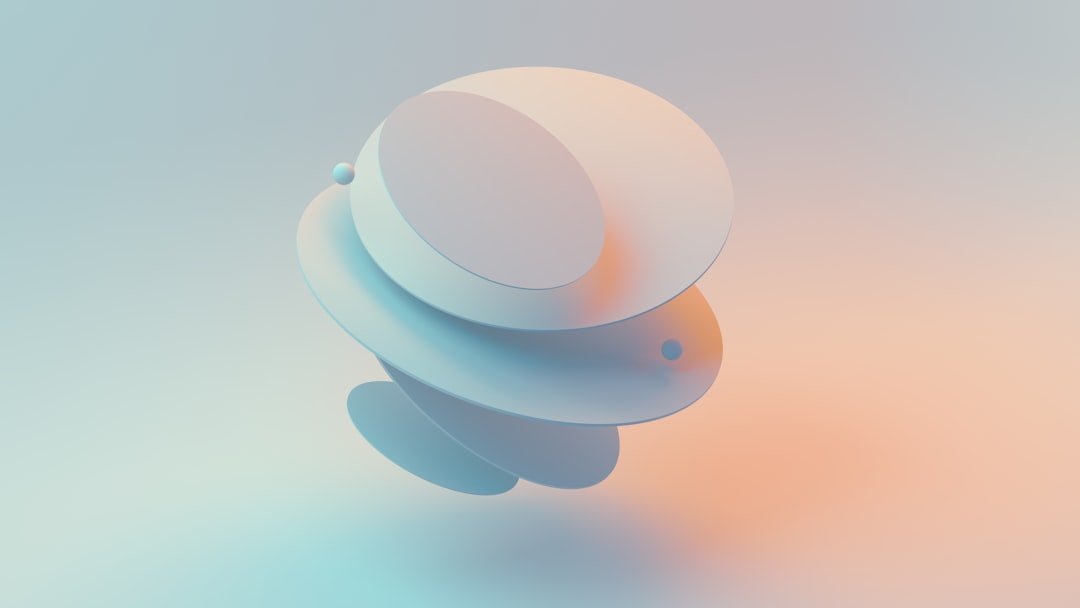 Colorful abstract 3D product render created using Midjourney prompts